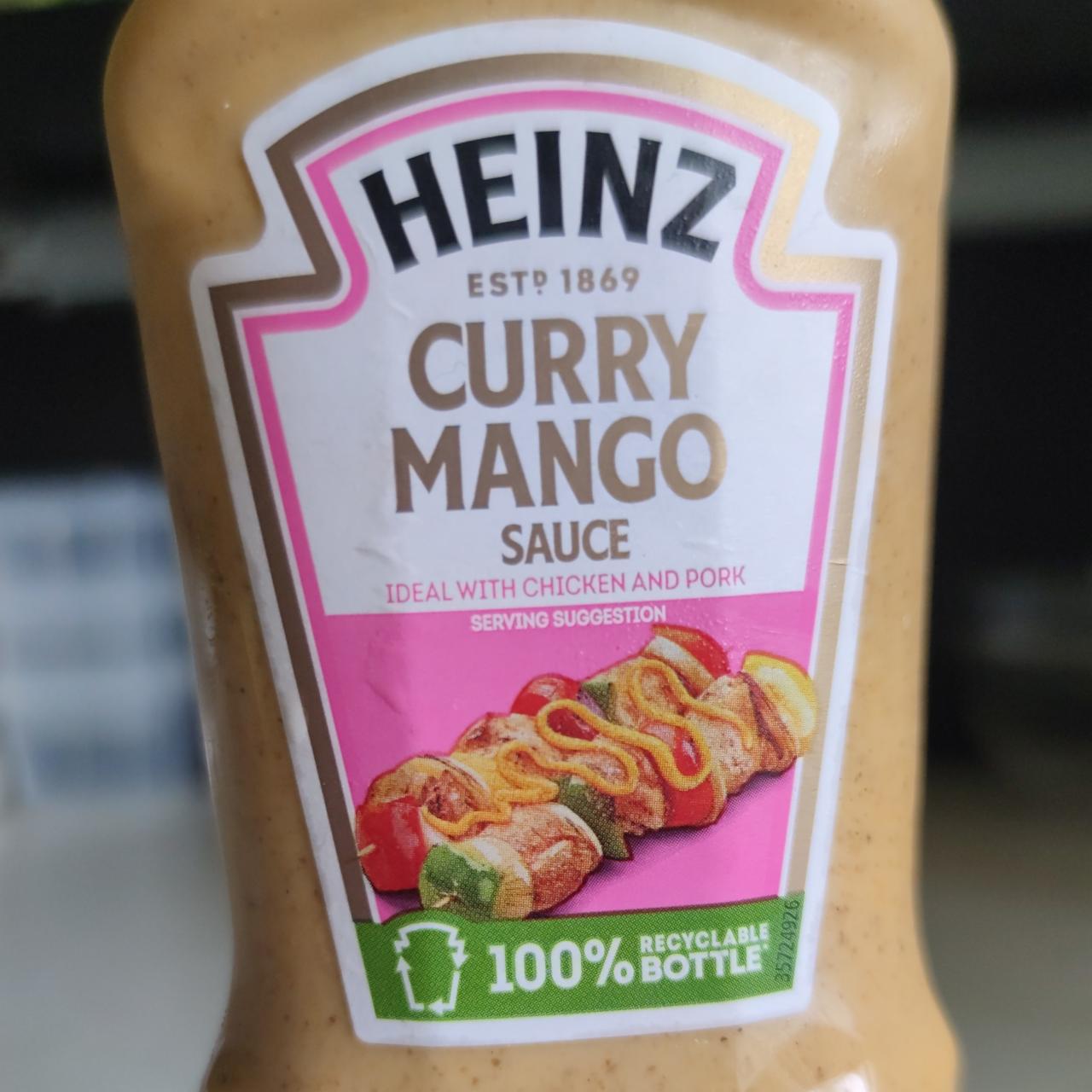 Képek - Heinz curry-mangó ízű krémes gyümölcsös jellegű szósz 225 g