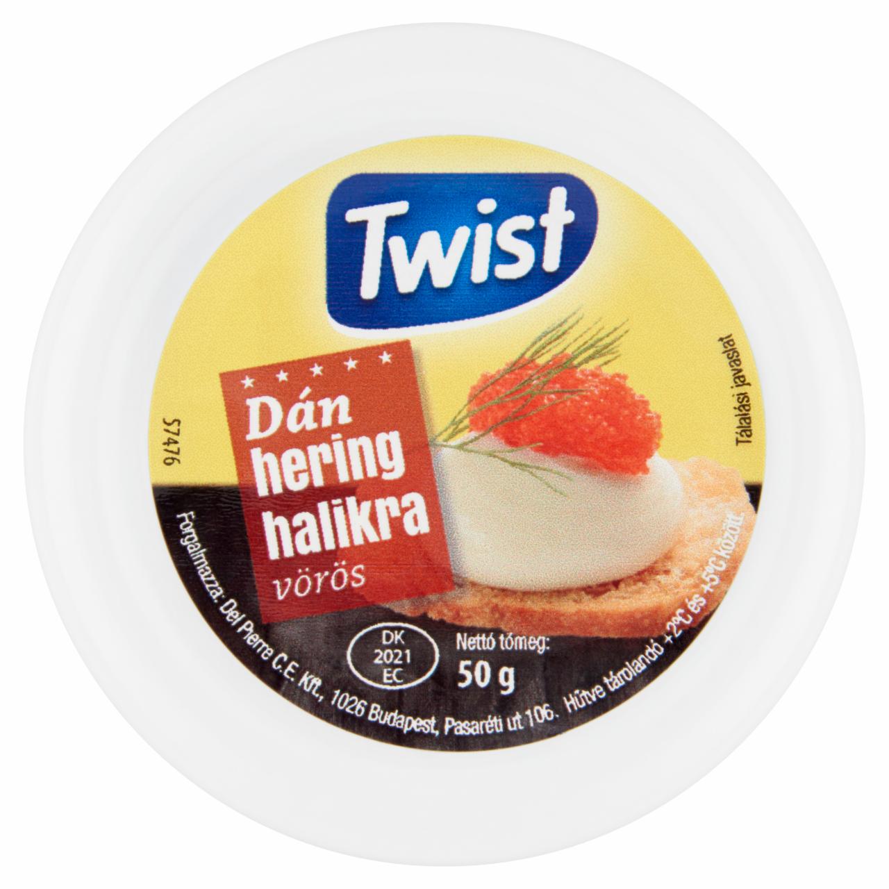 Képek - Twist vörös dán hering halikra 50 g