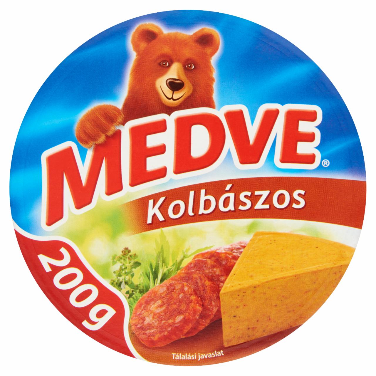 Képek - Medve kolbászos kenhető, félzsíros ömlesztett sajt 6 db 200 g