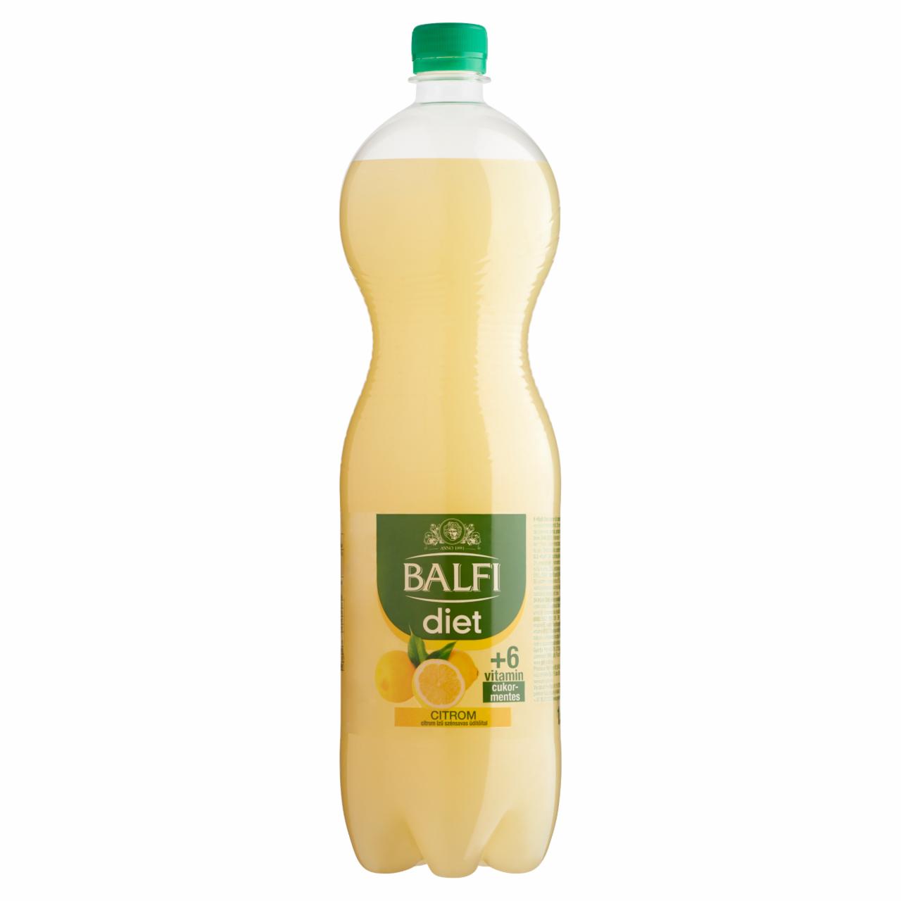 Képek - Balfi Diet citrom ízű szénsavas üdítőital 1,5 l