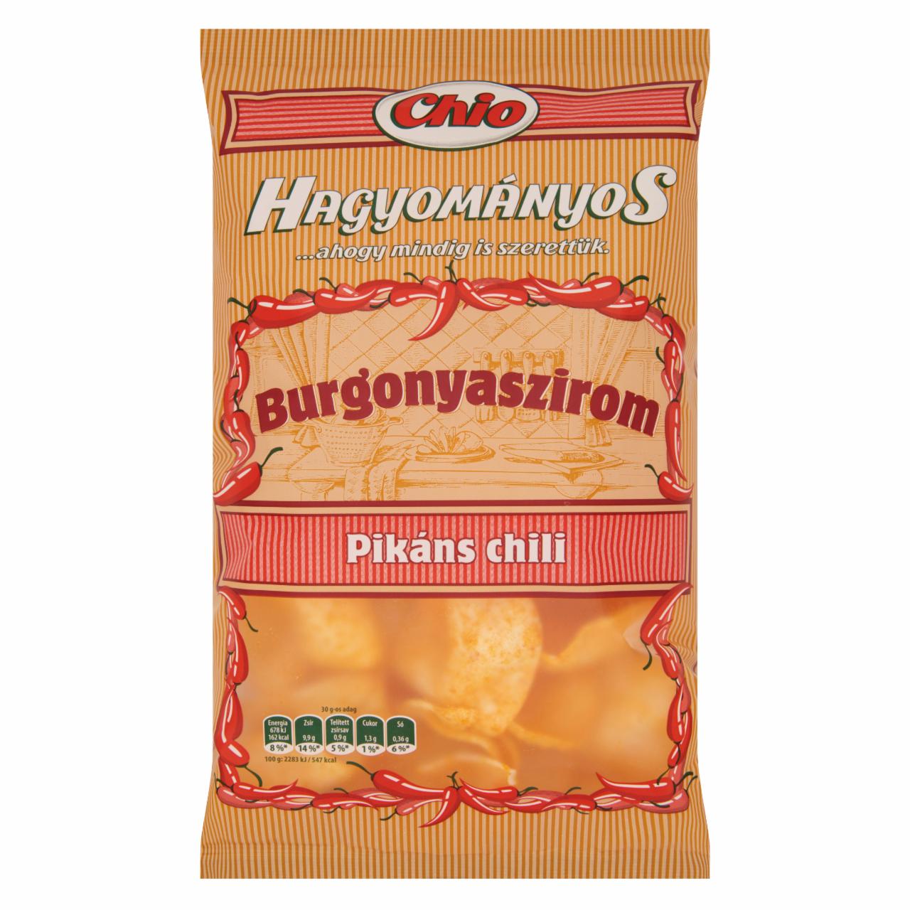 Képek - Chio Hagyományos pikáns chilis burgonyaszirom 40 g