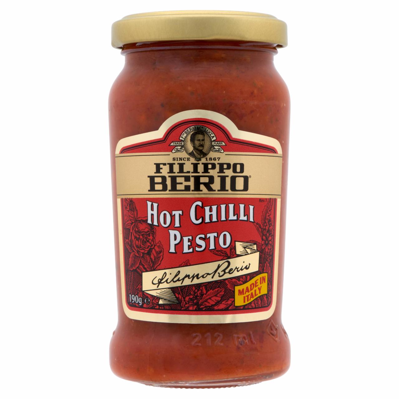 Képek - Filippo Berio csípős chili pesto fűszerszósz 190 g