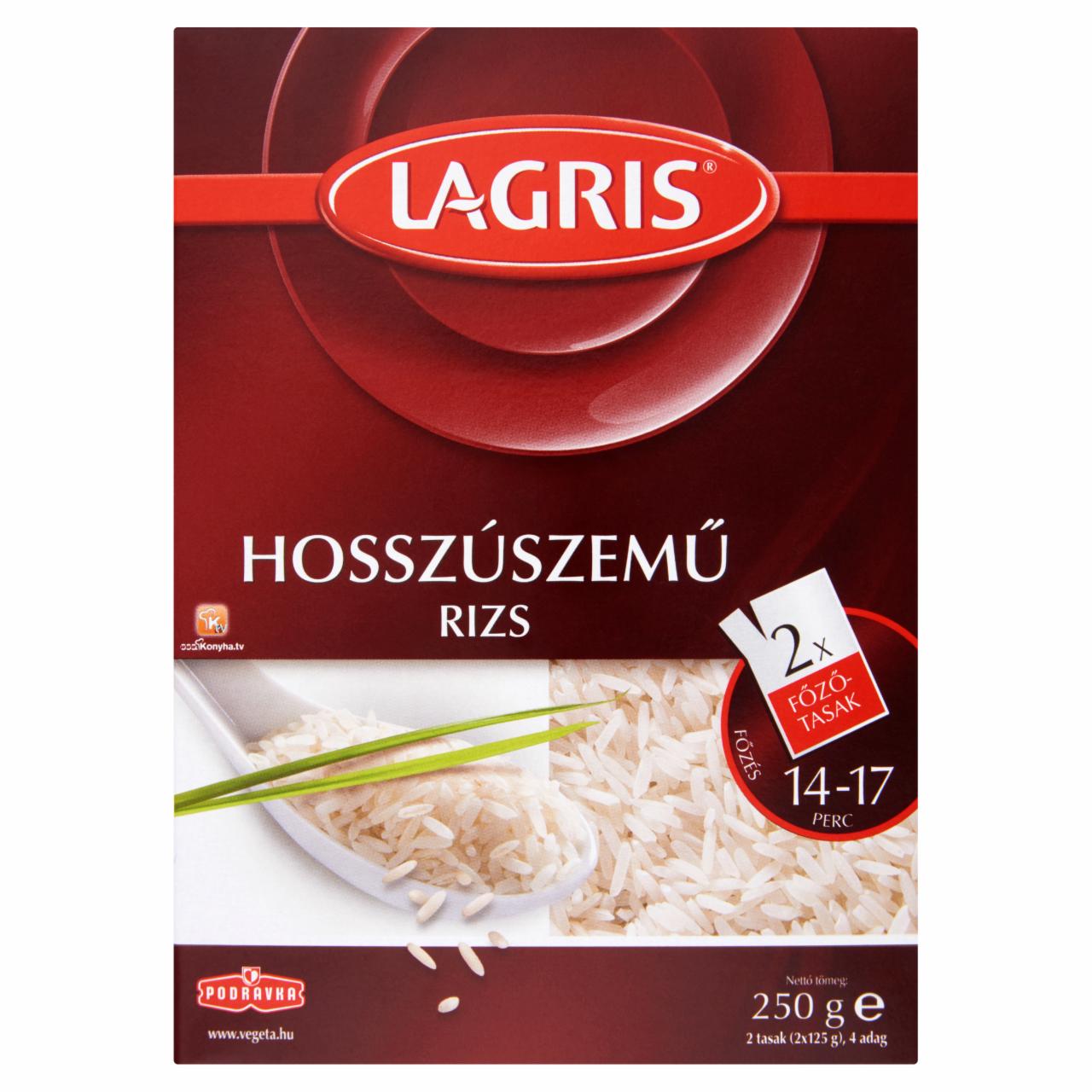 Képek - Lagris hosszúszemű rizs főzőtasakban 2 x 125 g (250 g)