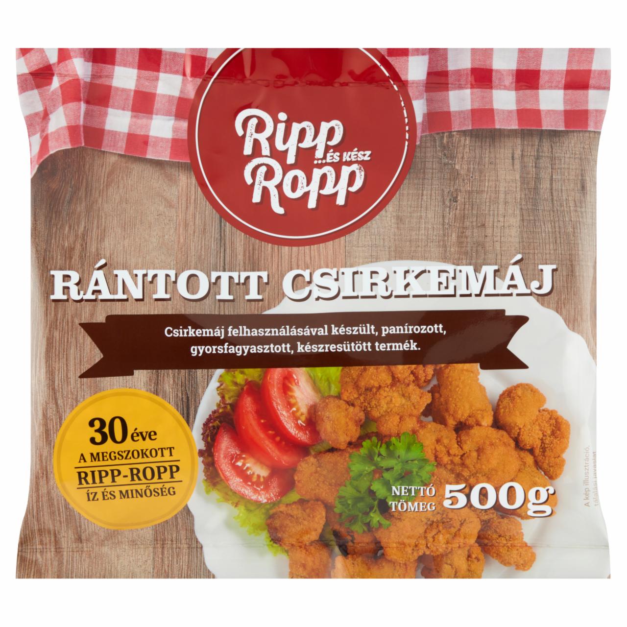 Képek - Ripp-Ropp gyorsfagyasztott rántott csirkemáj 500 g