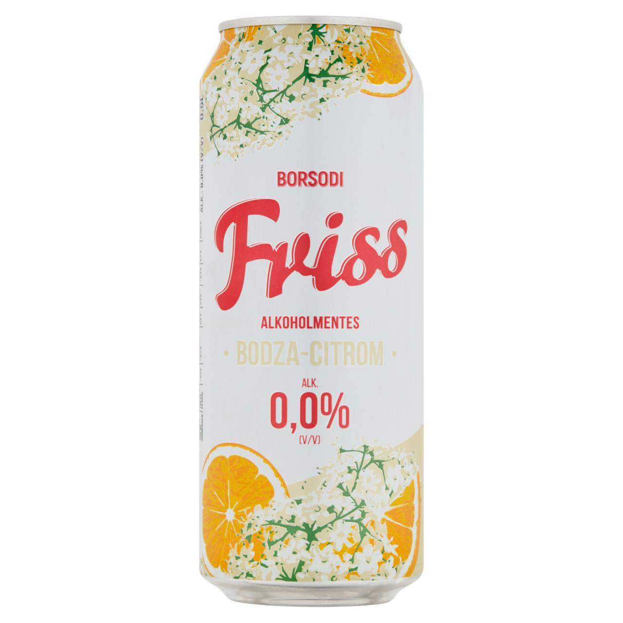 Képek - Borsodi Friss bodzavirág és citrom ízesítésű ital és alkoholmentes sör keveréke 0,5 l