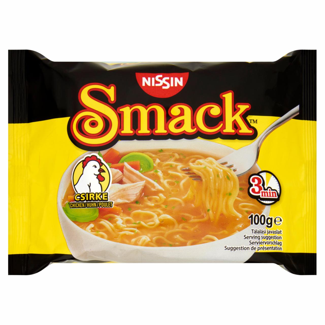 Képek - Nissin Smack csirke ízű instant tésztaleves 100 g