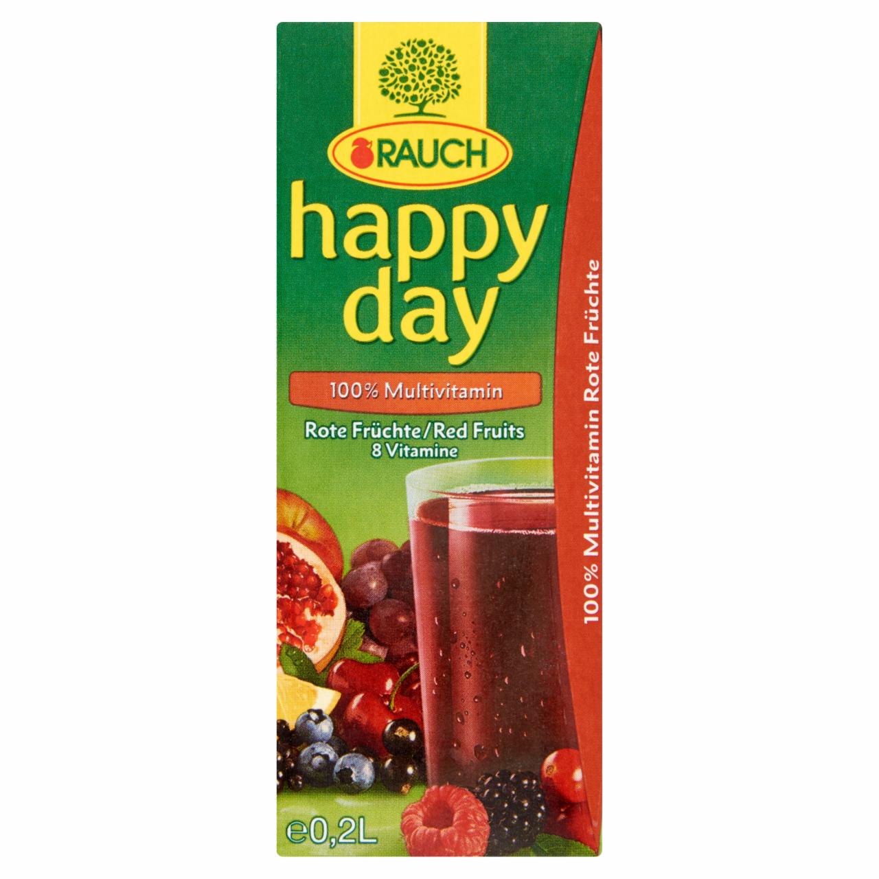 Képek - Rauch Happy Day 100% Multivitamin vegyes gyümölcslé 8 vitaminnal 0,2 l