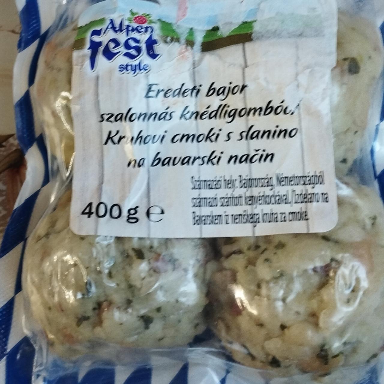 Képek - Eredeti bajor szalonnás knédligombóc Alpen fest style