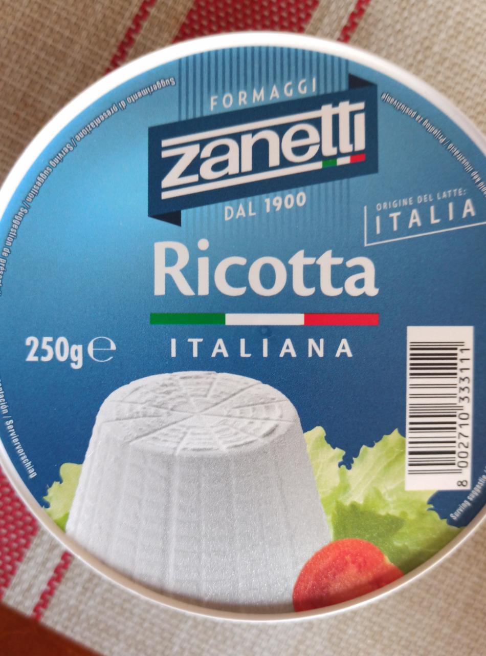 Képek - Zanetti Ricotta tejszínes savósajt 250 g