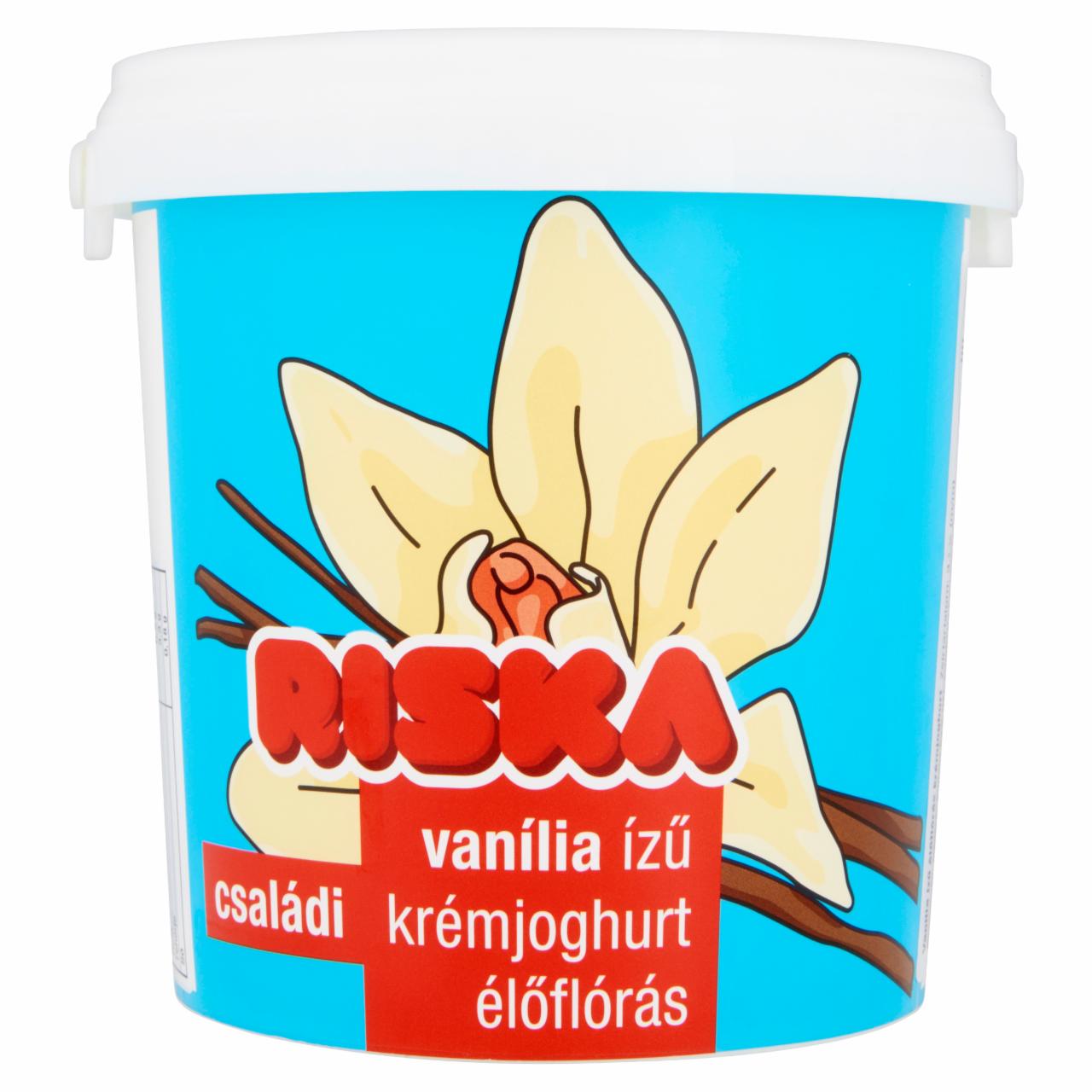 Képek - Riska családi vanília ízű élőflórás krémjoghurt 850 g