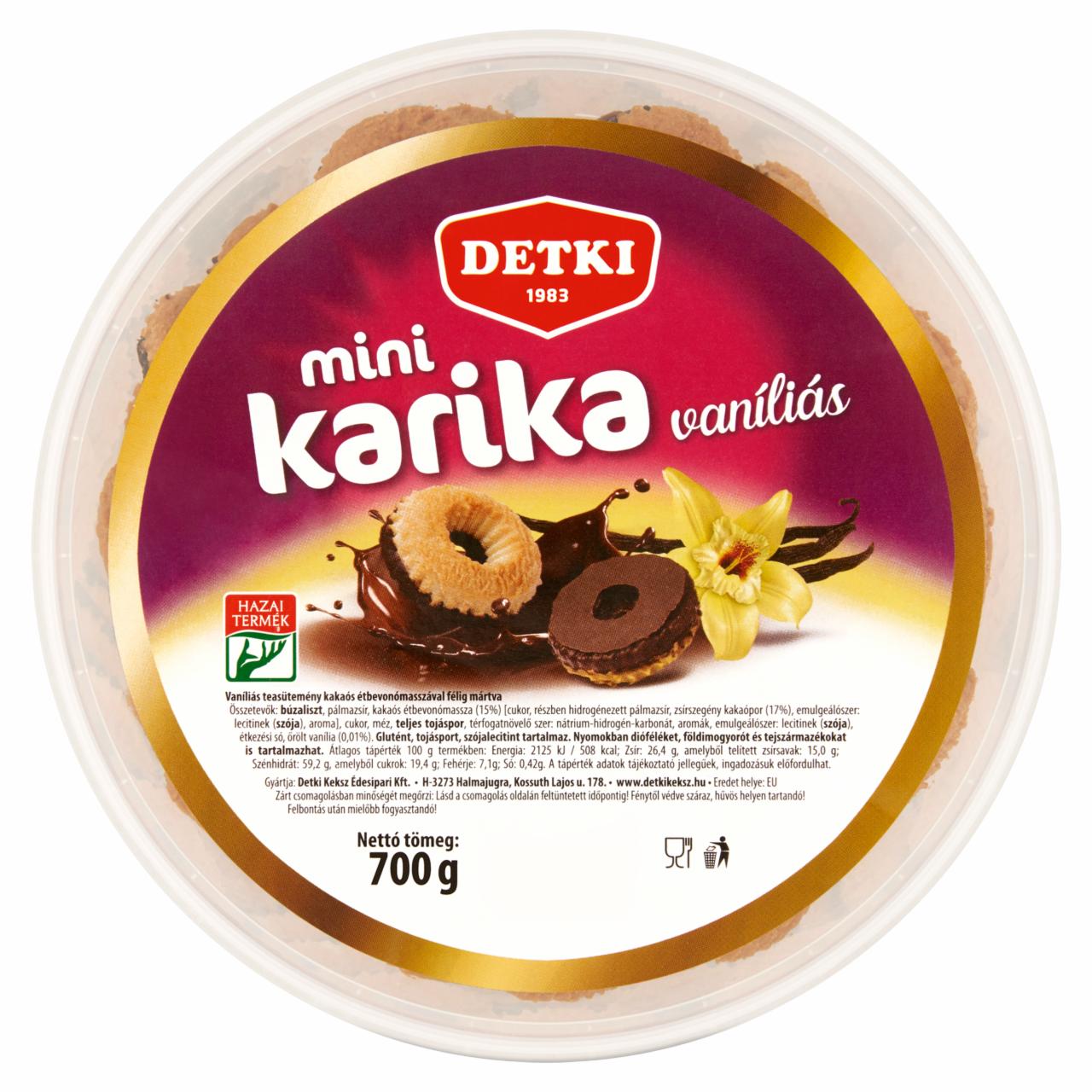 Képek - Detki mini vaníliás karika 700 g