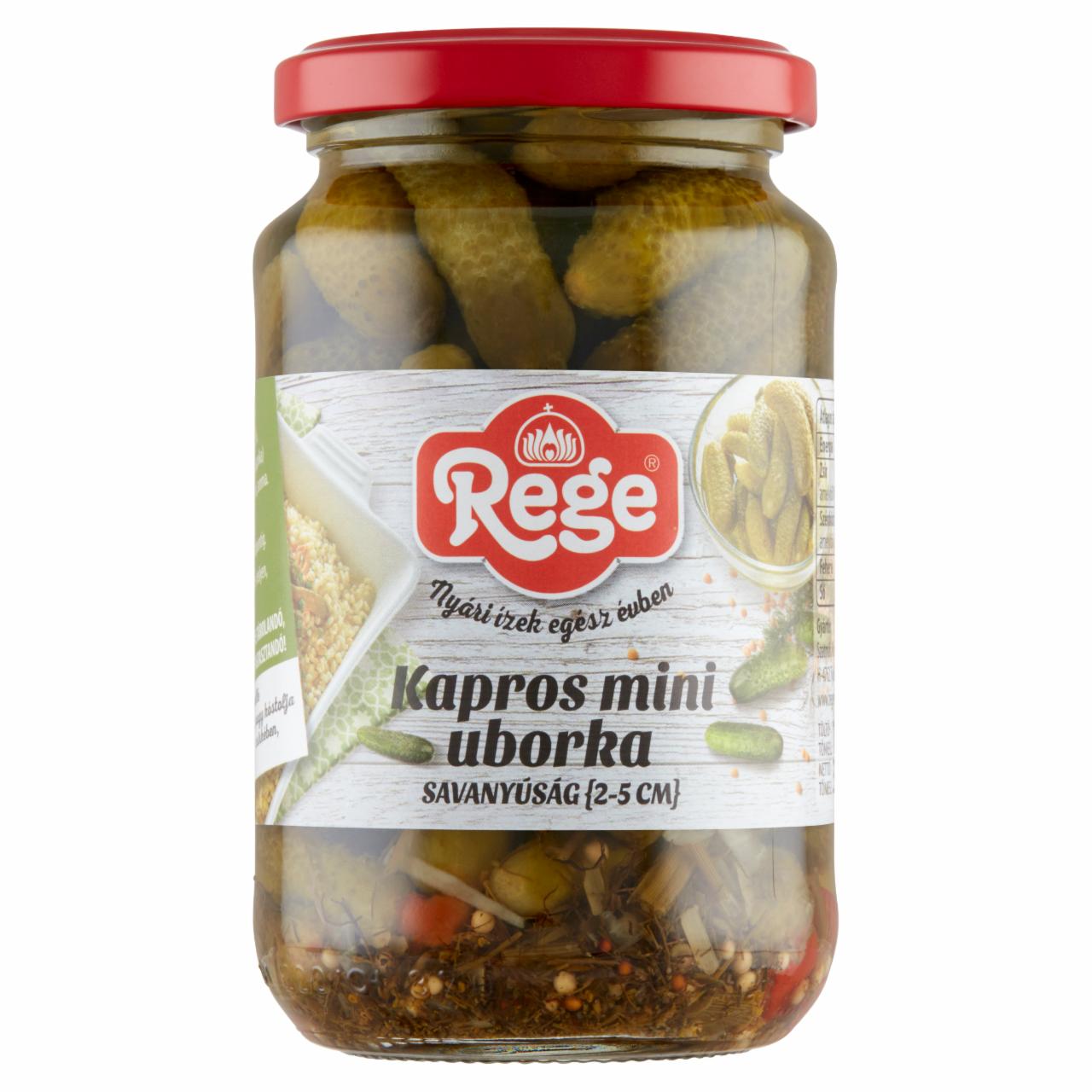 Képek - Rege kapros mini uborka savanyúság 2-5 cm 340 g