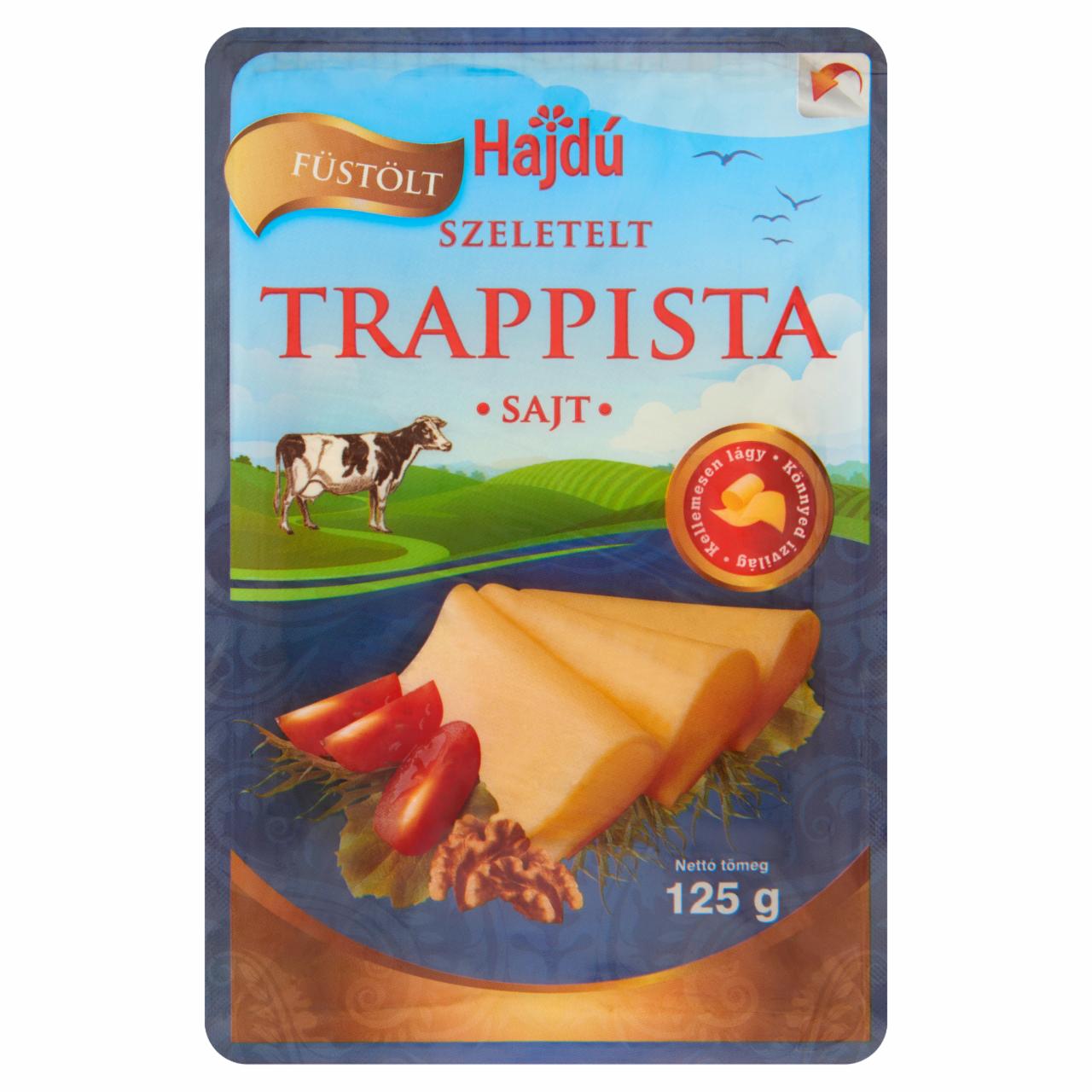 Képek - Hajdú szeletelt, füstölt trappista sajt 125 g