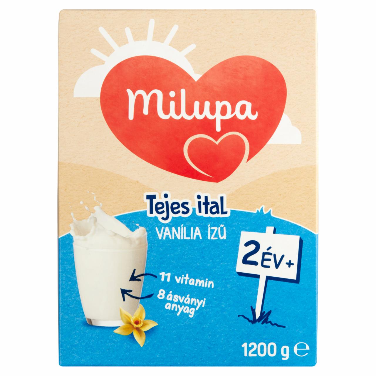 Képek - Milupa vanília ízű tejes ital 2 év+ 2 x 600 g (1200 g)