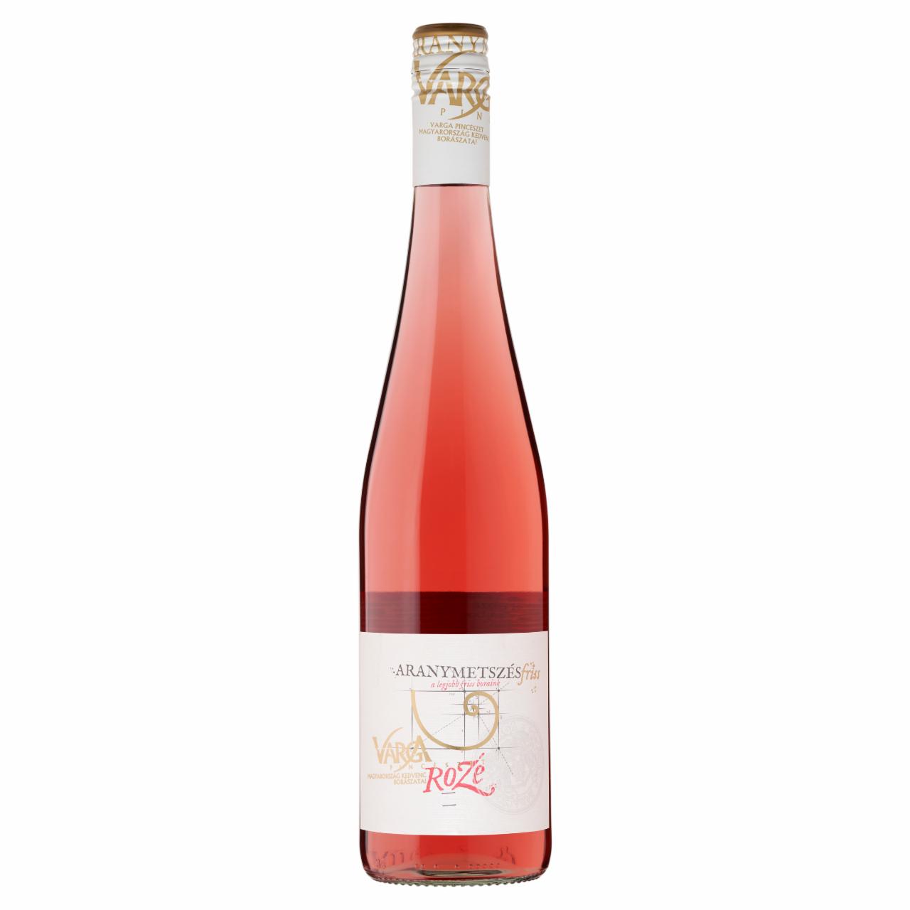 Képek - Varga Aranymetszés Friss Balatoni Rozé száraz rozé tájbor 11,5% 0,75 l