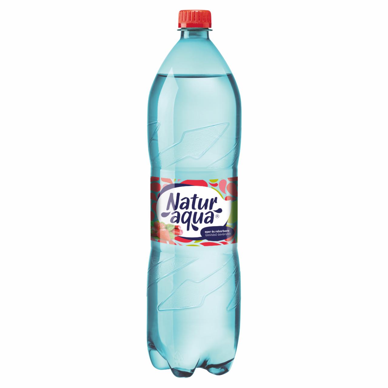 Képek - NaturAqua Emotion eper és rebarbara ízű szénsavas üdítőital 1,5 l