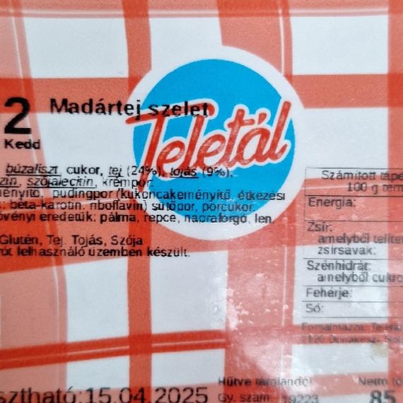 Képek - Madártej szelet Teletál