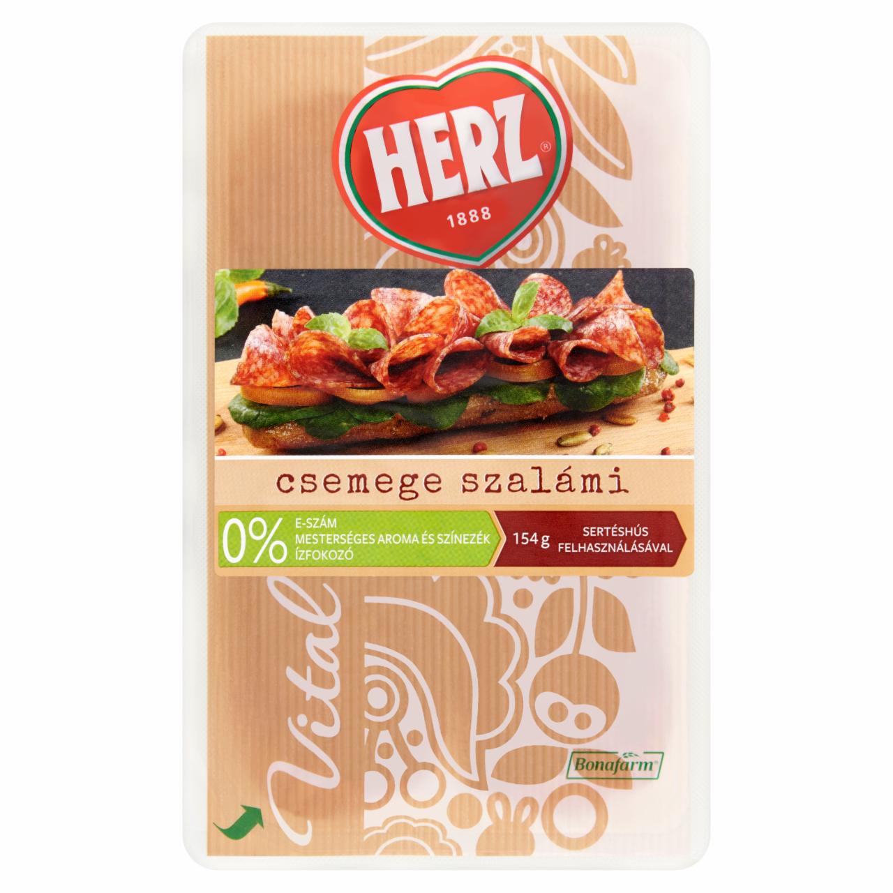 Képek - HERZ Vital szeletelt csemege szalámi 70 g