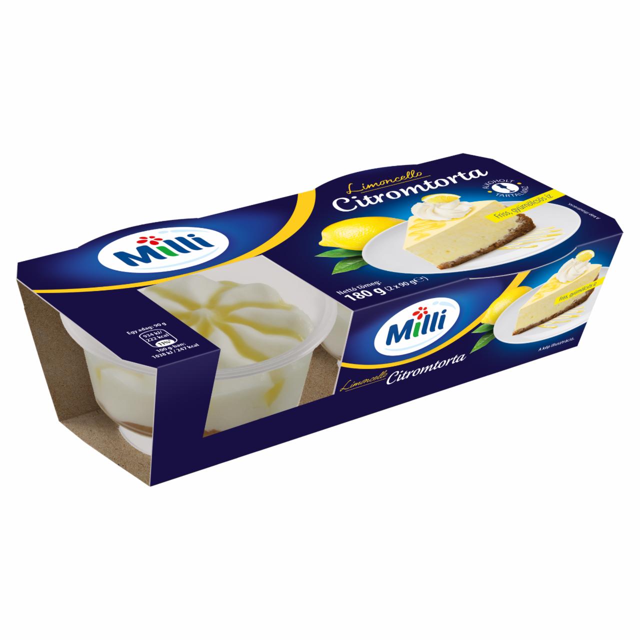 Képek - Milli Limoncello citromtorta 2 x 90 g (180 g)