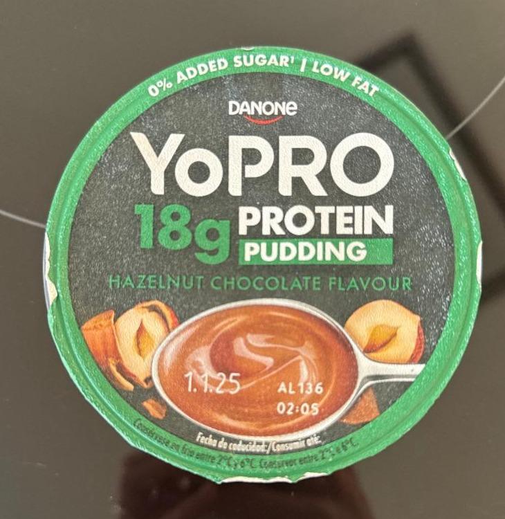 Képek - Yopro protein pudding chocolate hazelnut flavour Danone