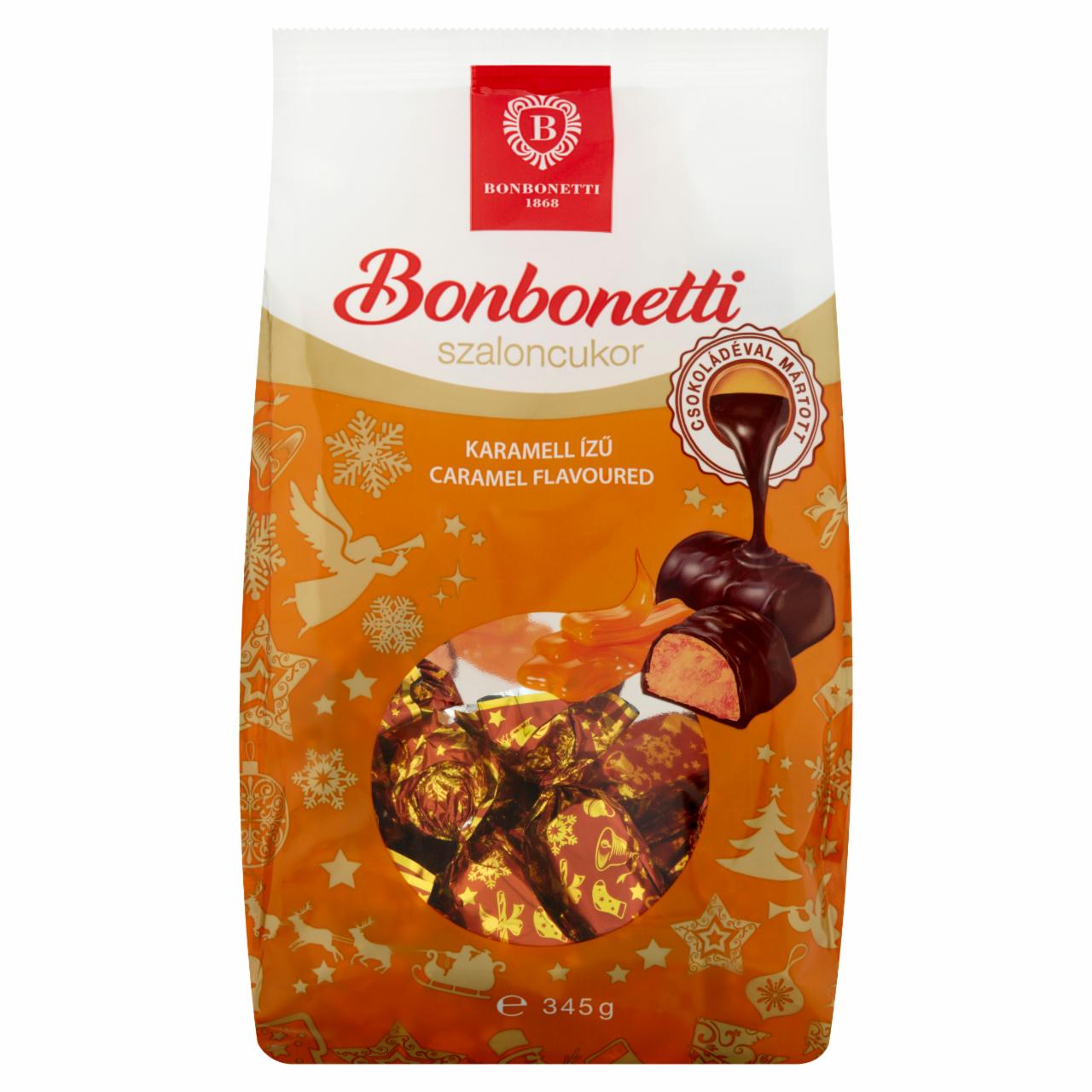 Képek - Bonbonetti étcsokoládéval mártott karamell ízű szaloncukor 345 g