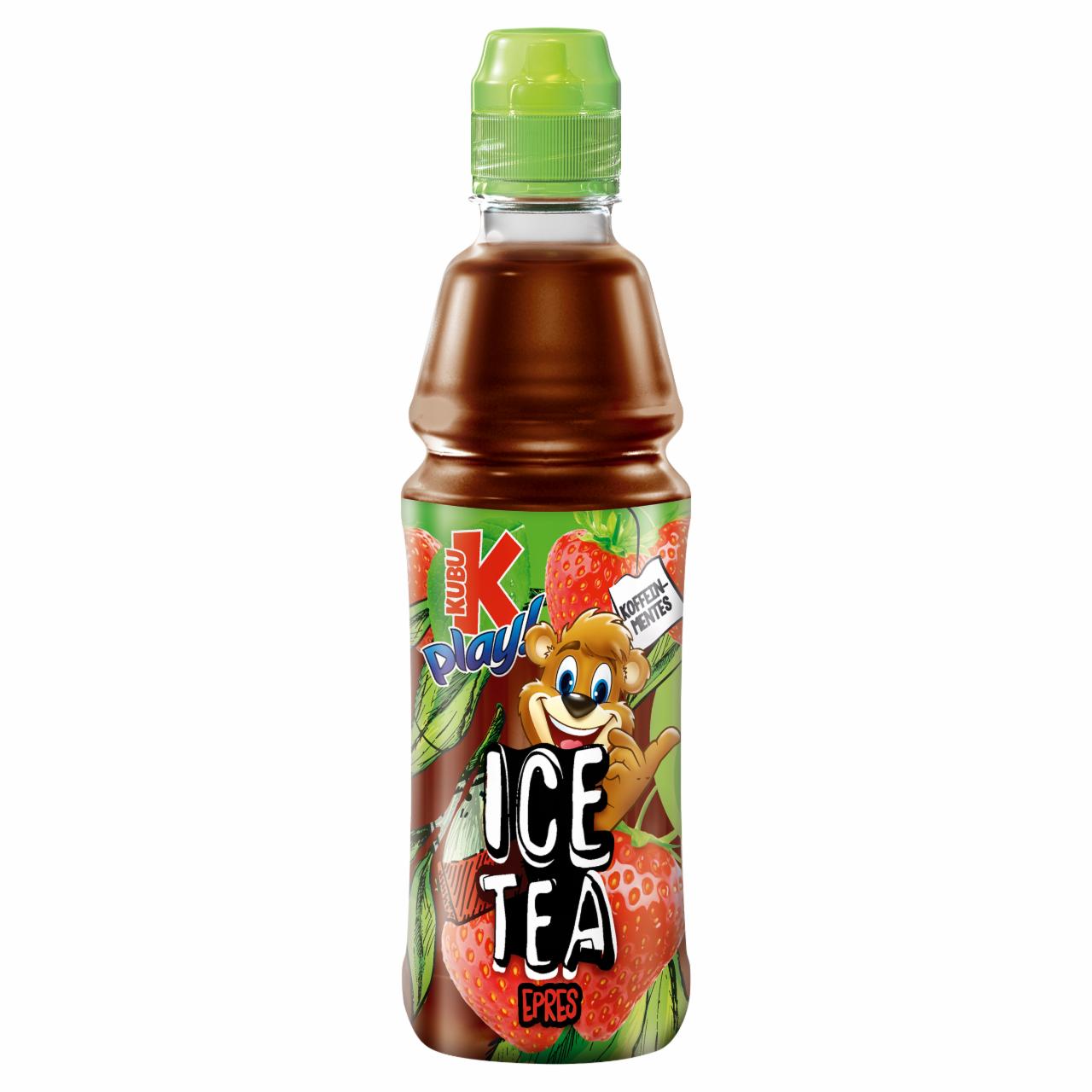 Képek - Kubu Play! Ice Tea epres üdítőital 400 ml