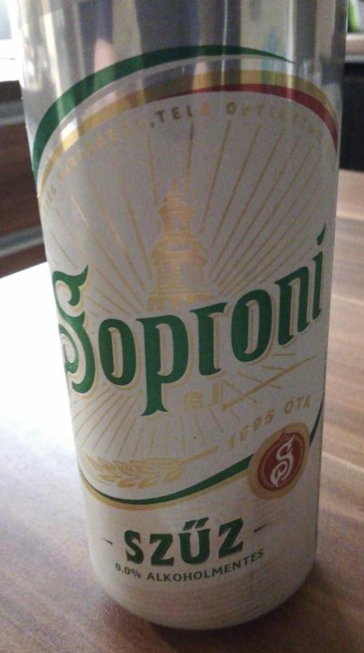 Képek - Soproni Szűz alkoholmentes világos sör 0,5 l doboz