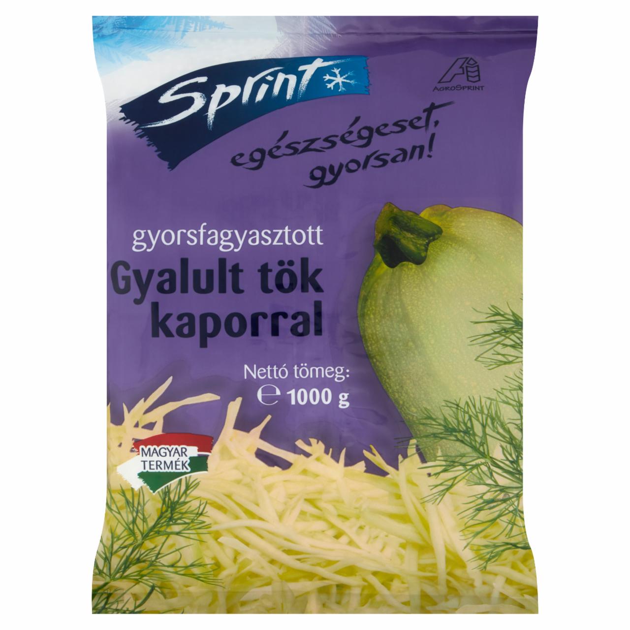 Képek - Sprint gyorsfagyasztott gyalult tök kaporral 1000 g