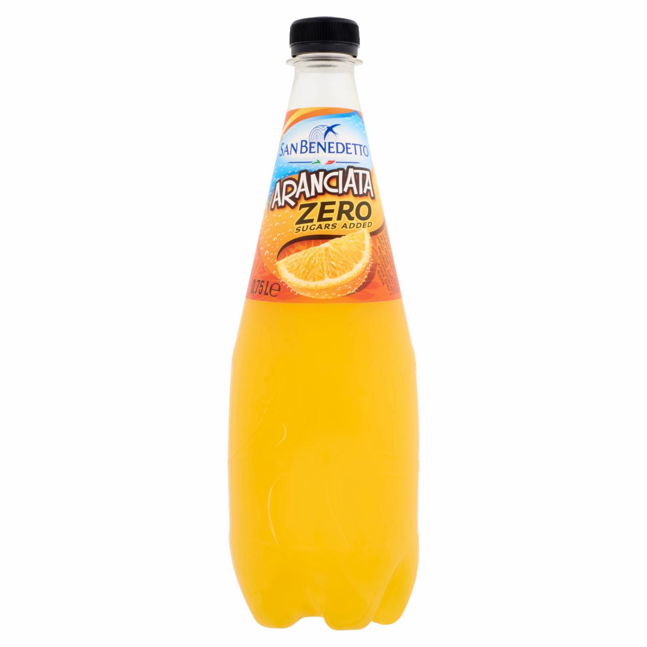 Képek - San Benedetto Zero Aranciata cukormentes szénsavas üdítőital édesítőszerekkel és narancslével 0,75 l