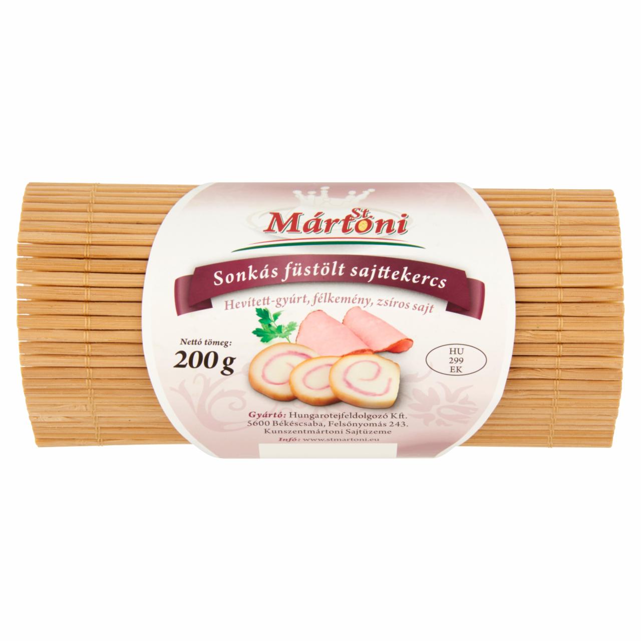 Képek - St. Mártoni sonkás füstölt sajttekercs 200 g