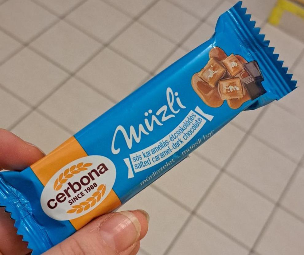 Képek - Cerbona sós karamellás-étcsokoládés müzliszelet 20 g