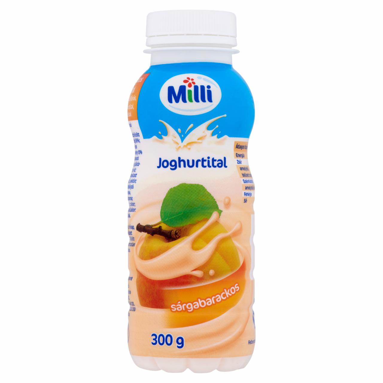 Képek - Milli zsírszegény sárgabarackos joghurtital 300 g