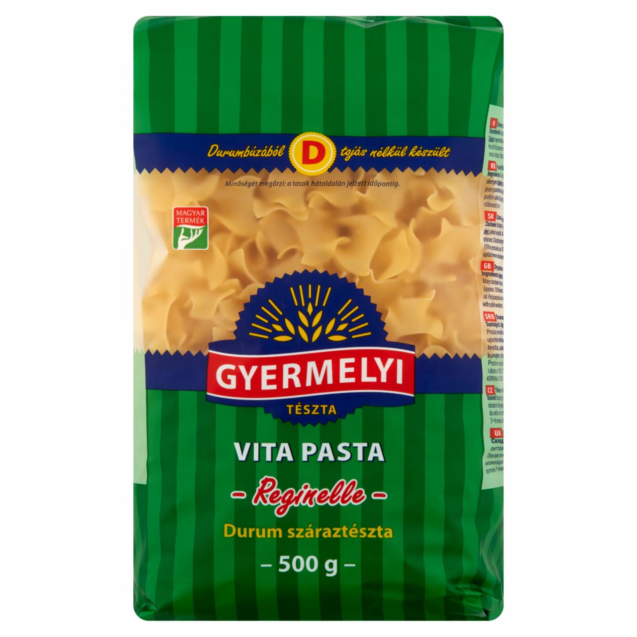 Képek - Gyermelyi Vita Pasta Reginelle durum száraztészta 500 g