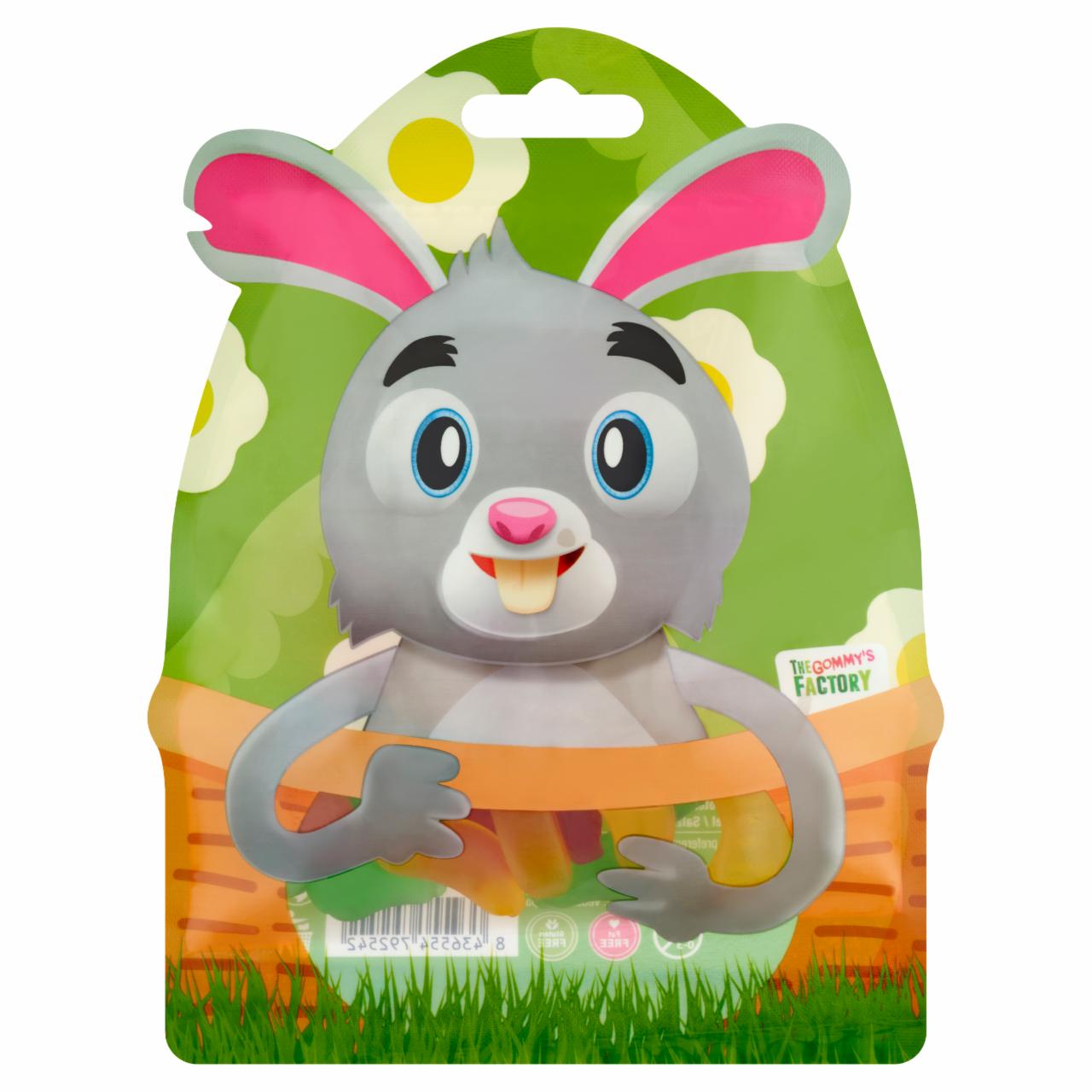 Képek - The Gommy's Factory Mini Fruity Rabbit gluténmentes tutti frutti ízű gumicukor 80 g