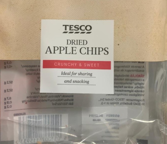 Képek - Tesco szárított almaszeletek