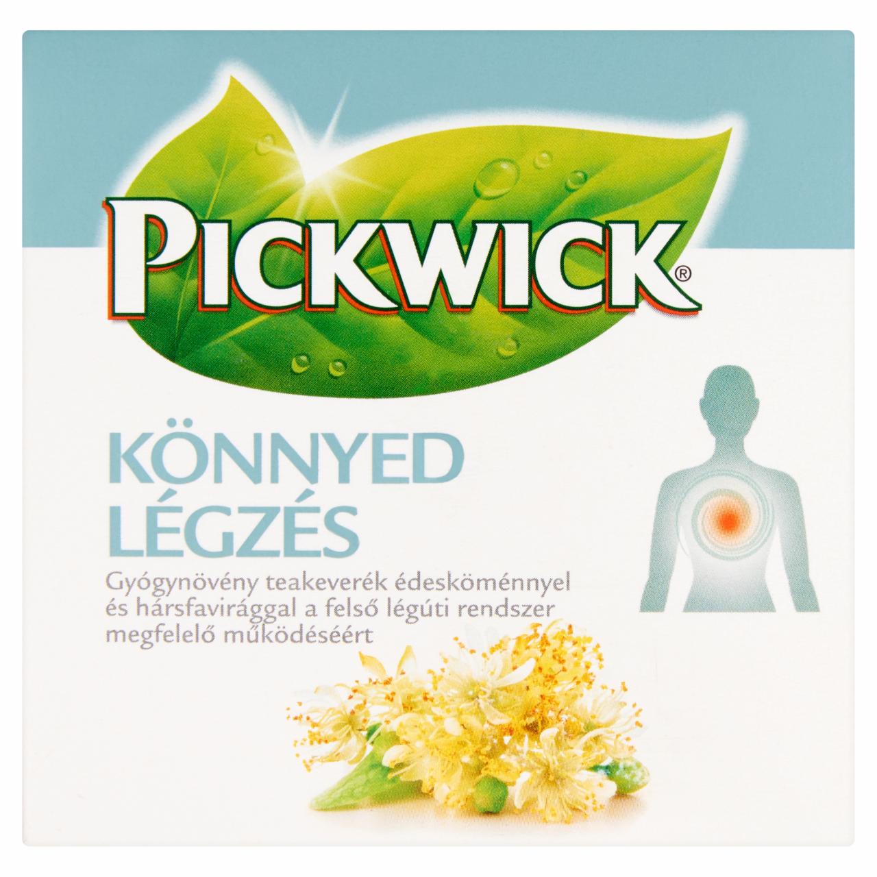 Képek - Pickwick Könnyed Légzés gyógynövény teakeverék 10 filter 22 g