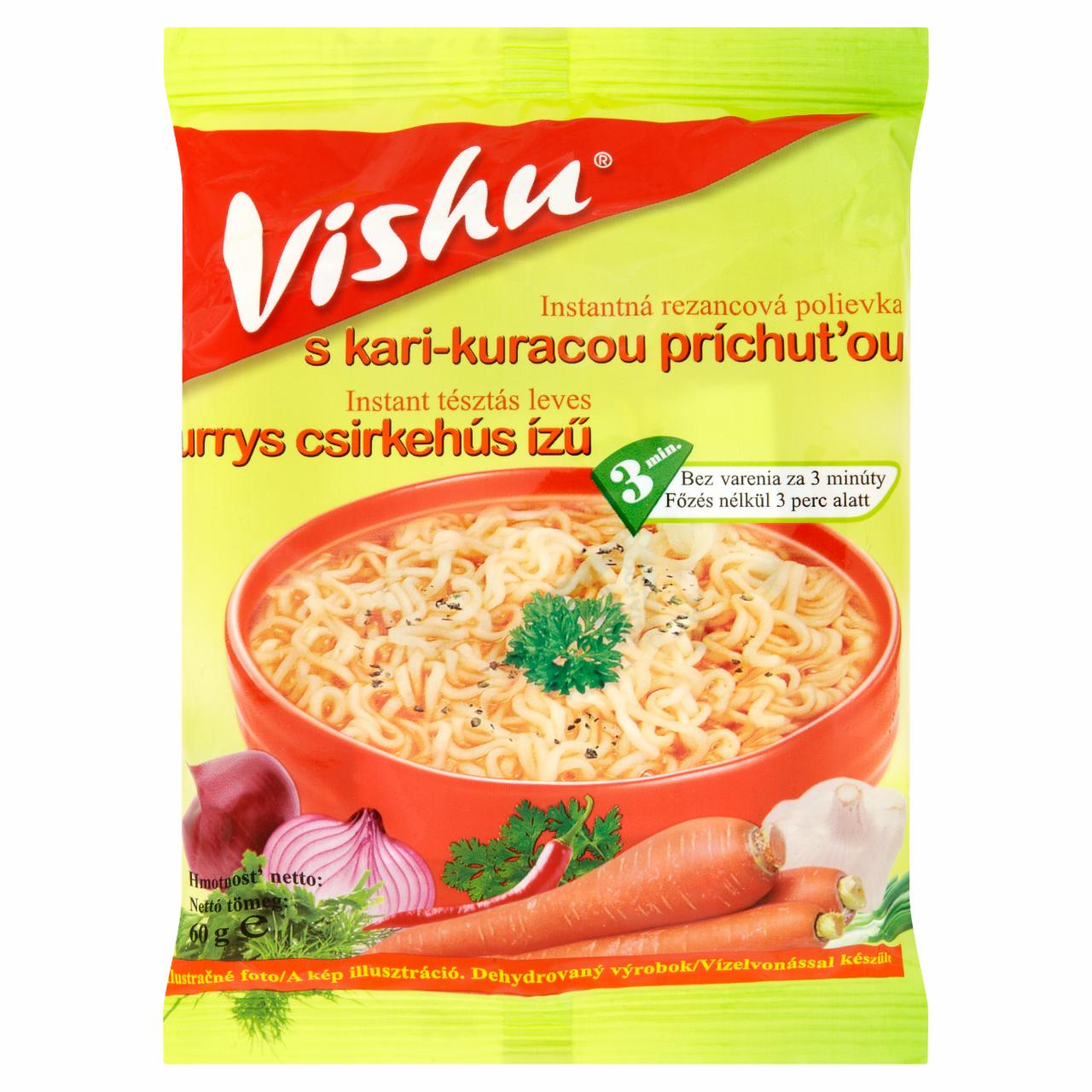 Képek - Vishu currys csirkehús ízű instant tésztás leves 60 g