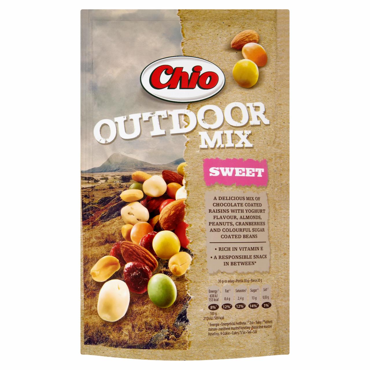 Képek - Chio Outdoor Mix Sweet édes mag és aszalt gyümölcs keverék 125 g