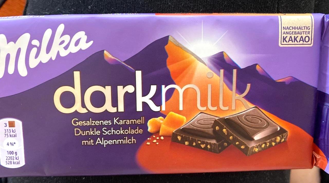 Képek - Milka darkmilk sóskaramellás