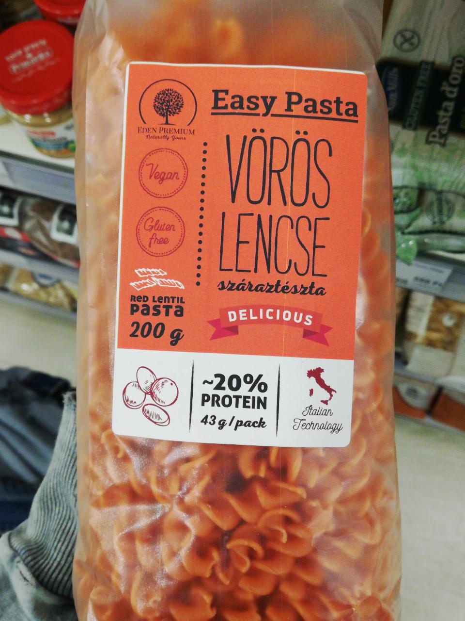 Képek - Vöröslencse száraztészta Eden Premium