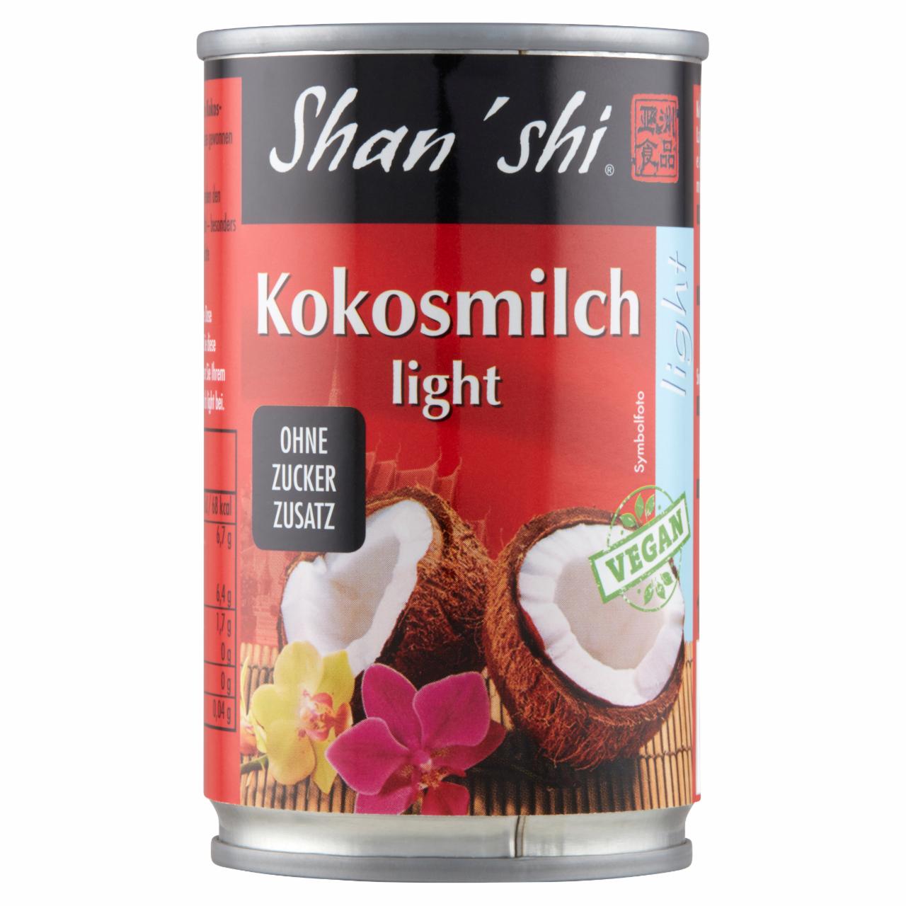 Képek - Shan'shi kókusztej csökkentett zsírtartalommal 165 ml