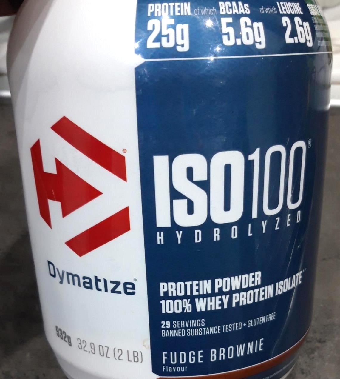Képek - ISO 100 hydrolyzed protein powder Fudge brownie Dymatize