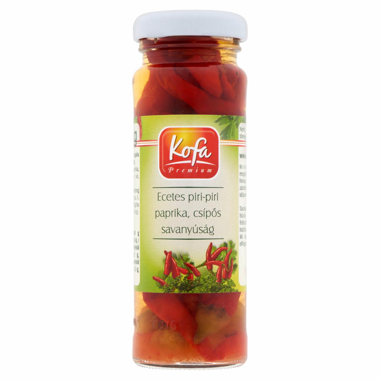 Képek - Kofa Premium ecetes piri-piri paprika csípős savanyúság 100 g