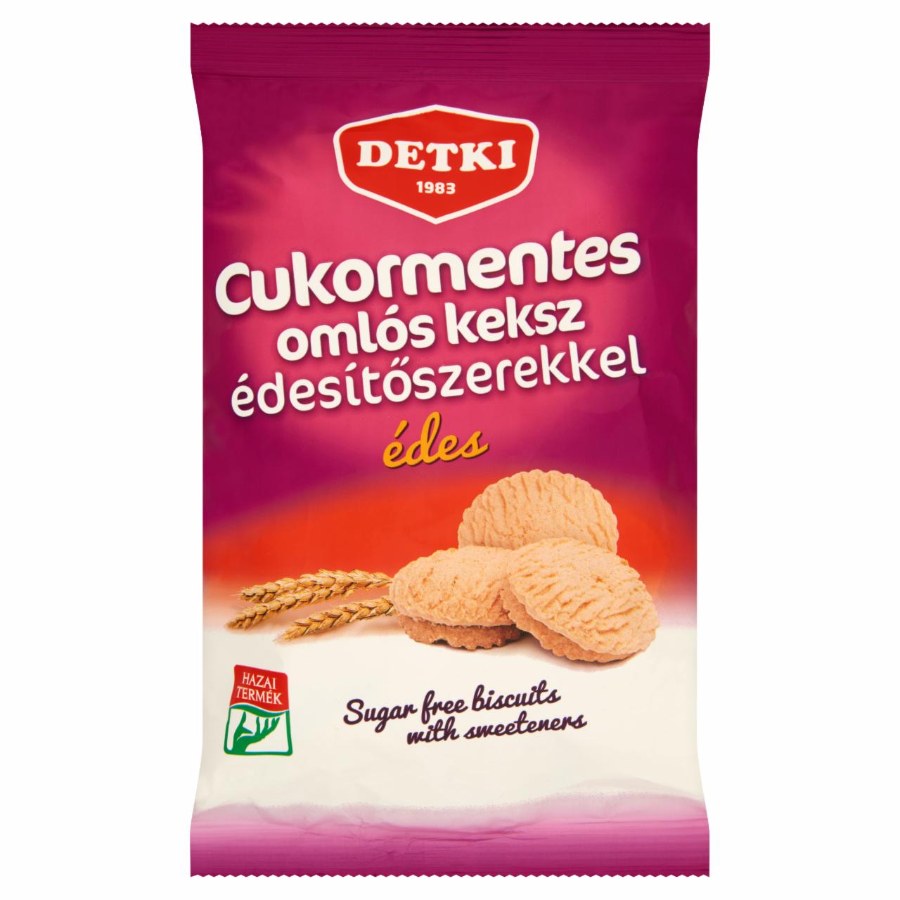 Képek - Detki cukormentes édes omlós keksz édesítőszerekkel 200 g