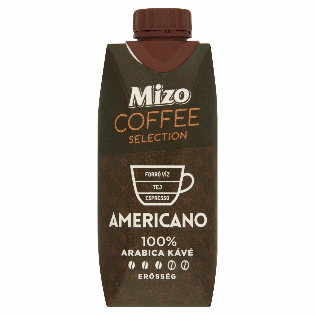 Képek - Mizo Coffee Selection Americano UHT zsírszegény kávés tej 330 ml