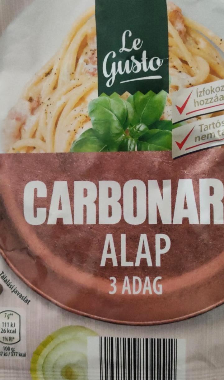 Képek - Carbonara alap Le Gusto