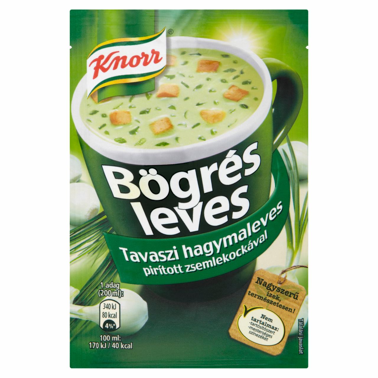 Képek - Knorr Bögrés Leves tavaszi hagymaleves pirított zsemlekockával 16 g