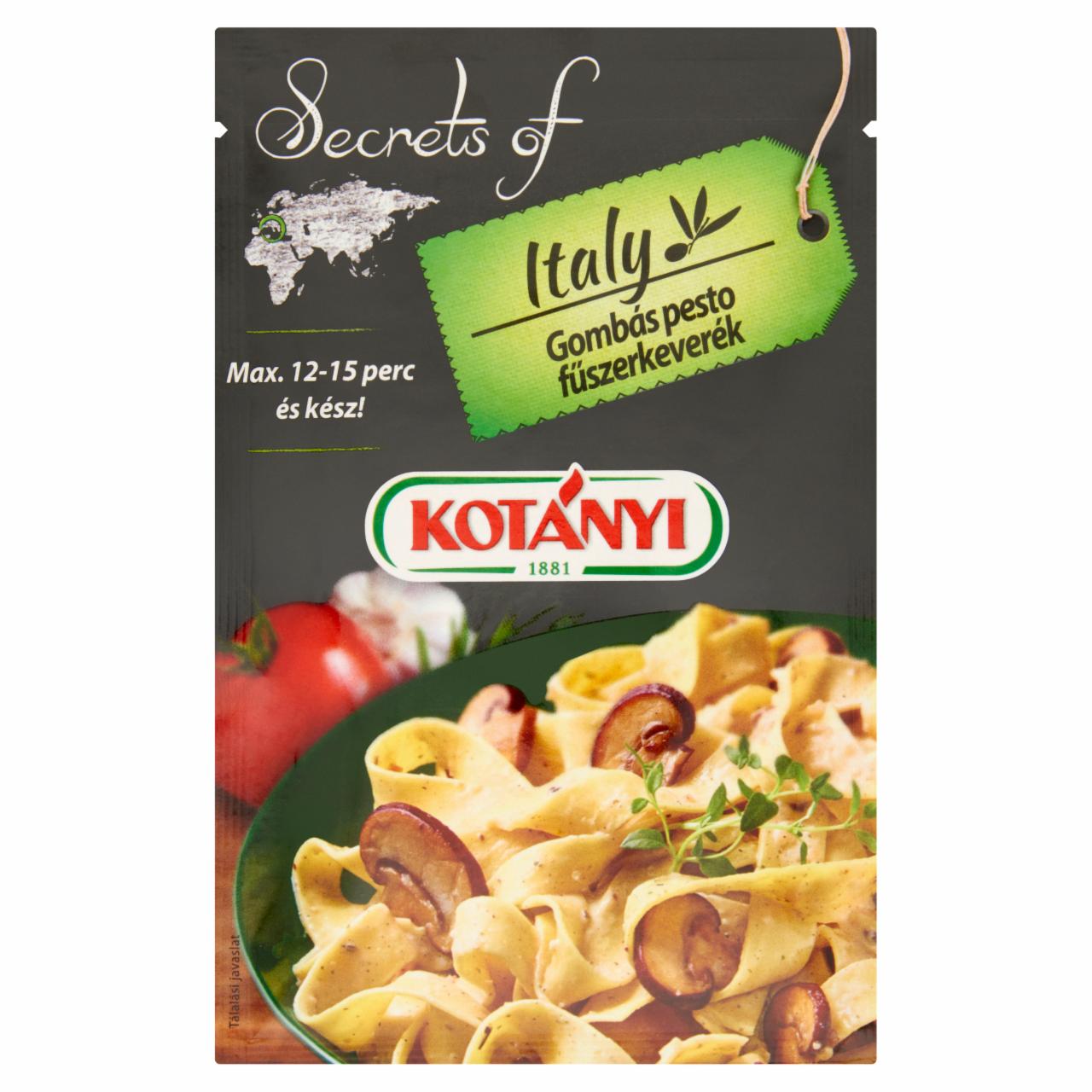 Képek - Kotányi Secrets of Italy gombás pesto fűszerkeverék 20 g