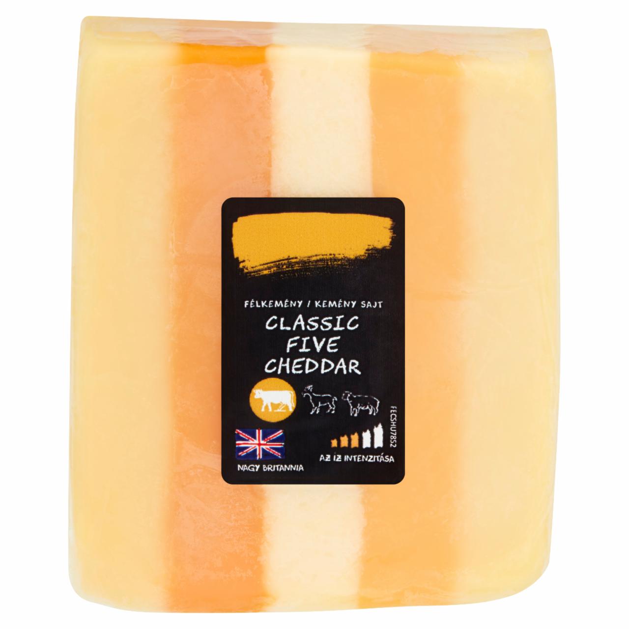 Képek - Classic Five Cheddar félkemény/kemény sajt