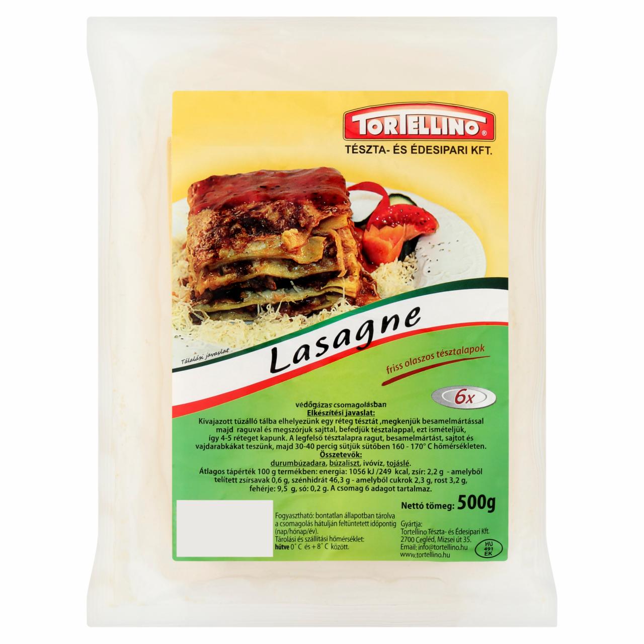 Képek - Tortellino lasagne friss olaszos tésztalapok 500 g